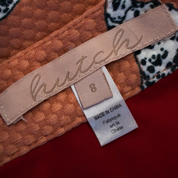 Anthropologie Pink and Red Midi Skirt - Picture 6 of 6